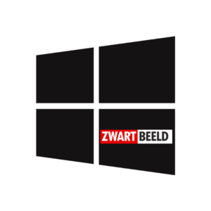 Windows-herinstallatie-Zwartbeeld